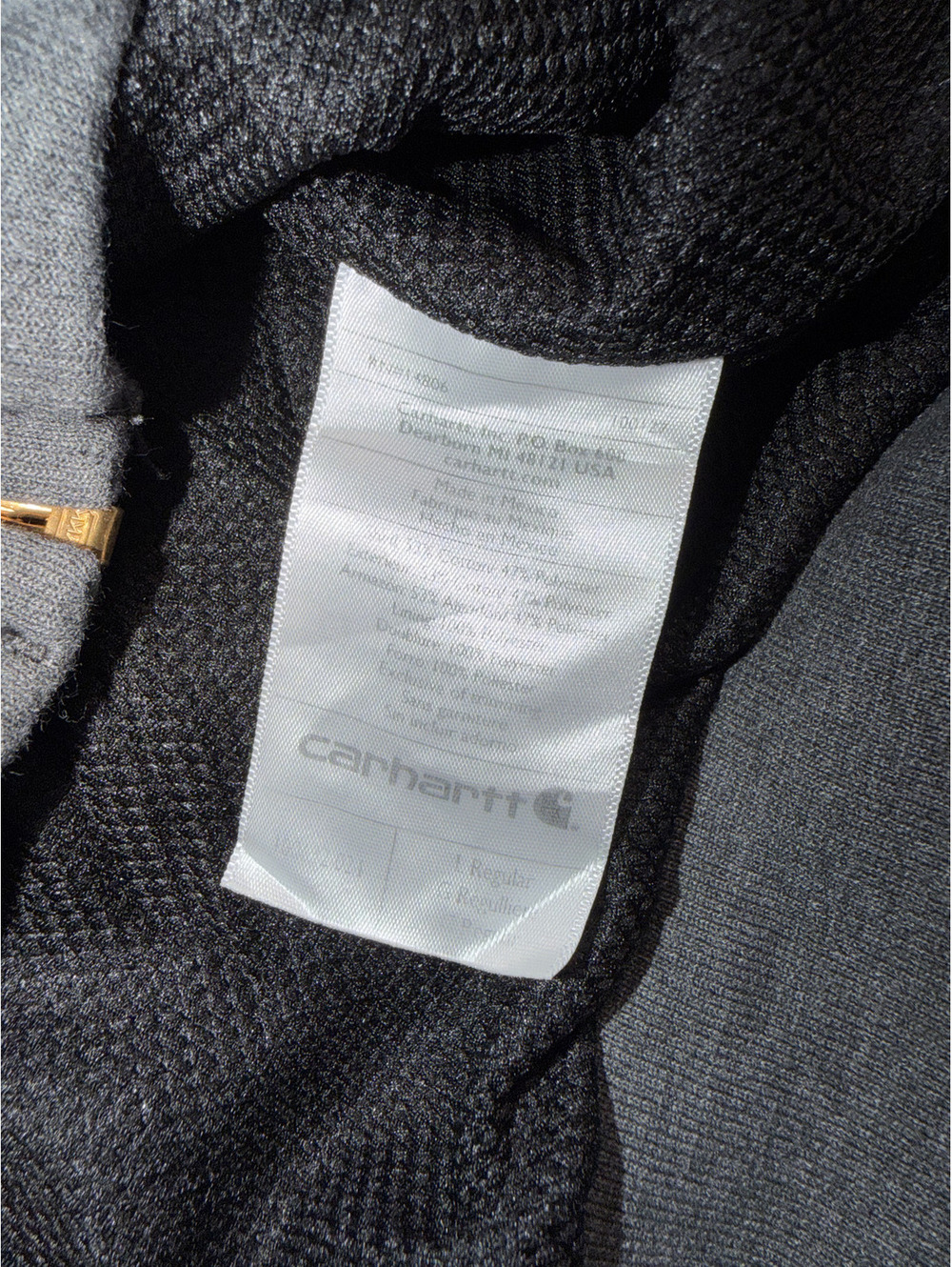 Carhartt Men's Gray Full Zip Hoodie Sweatshirt Size L - Picture 6 of 8